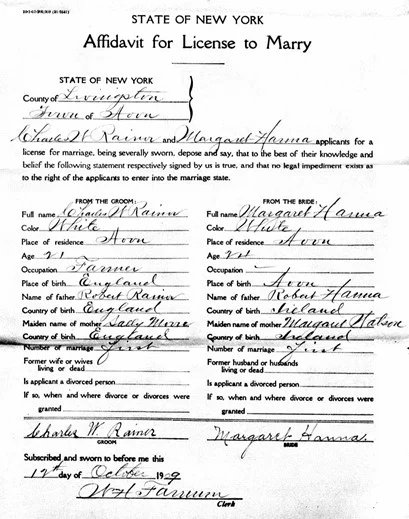 Image 1 Marriage License